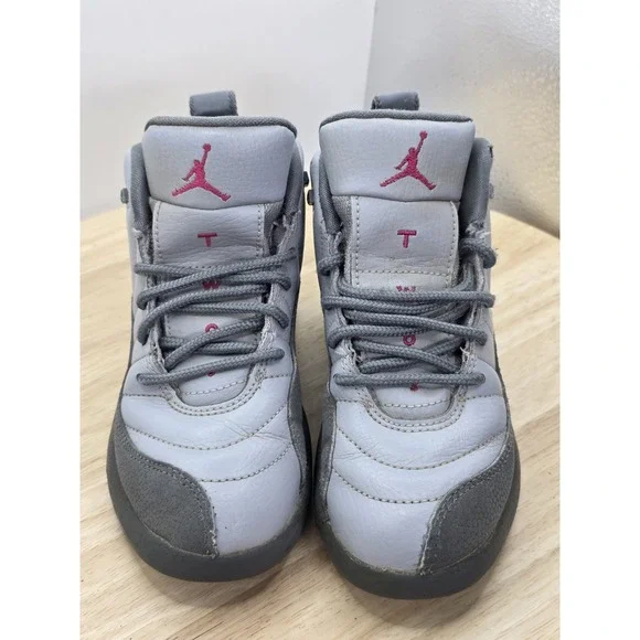 NIKE AIR JORDAN 12 RETRO GP (510816-029) WOLF GRAY /PASSION PINK/GRAY SIZE 11C - Picture 4 of 9